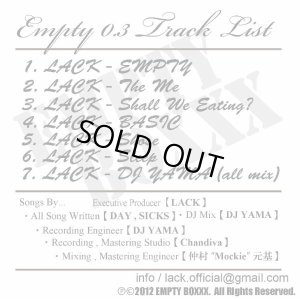 画像2: LACK 『EMPTY 0.3』 (CD-R)