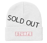 【SQUARE】 BOX LOGO KNIT CAP (GRY)