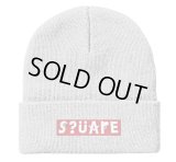 【SQUARE】 BOX LOGO KNIT CAP (GRY)