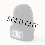 【LIBE BRAND】 BIG LOGO KNIT CAP (D.GRY)