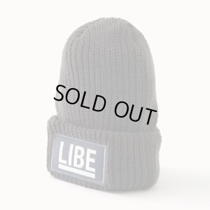 画像1: 【LIBE BRAND】 BIG LOGO KNIT CAP (D.GRY)