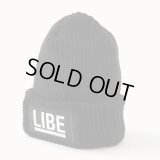 【LIBE BRAND】 BIG LOGO KNIT CAP (BLK)
