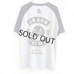 画像2: 【CRACKLIMB】 9thSUR RAGLAN TEE (GRY/NYV)