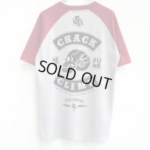 画像2: 【CRACKLIMB】 9thSUR RAGLAN TEE (GRY/WIN)