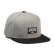 画像1: 【CROOKS&CASTLES】 CORE LOGO SNAPBACK CAP (GRY/BLK) (1)