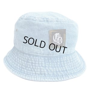 画像1: 【CRACKLIMB】 LOGO BUCKET HAT (L.INDGO)