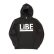 画像1: 【LIBE BRAND】 BIG LOGO PARKER (BLACK) (1)