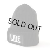 【LIBE BRAND】 BIG LOGO KNIT CAP (BLK)