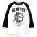 画像1: 【CRACKLIMB】 ONE HAND RAGLAN TEE (WHT) (1)