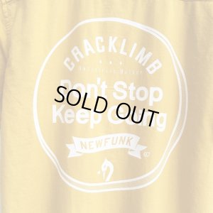 画像5: 【CRACKLIMB】 Don't Stop Keep Going SHIRT (YELOW)