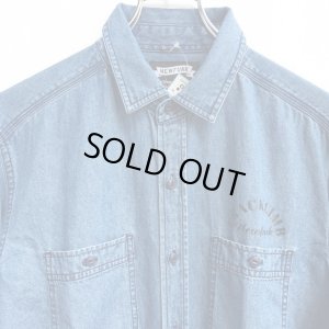 画像3: 【CRACKLIMB】 ILL MIND DENIM SHIRT (LIGHT INDIGO)