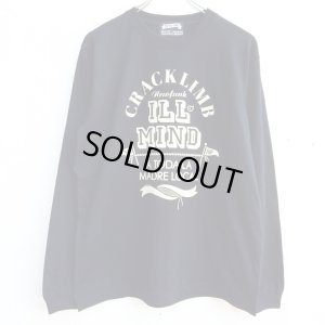 画像1: 【CRACKLIMB】 ILL MIND LONG TEE (BLACK) 