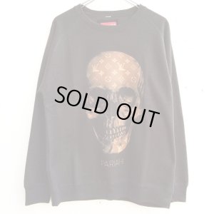 画像1: 【SQUARE】 LV SKULL CREW NECK SWEAT (BLACK)