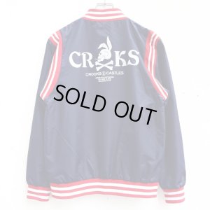 画像2: 【CROOKS&CASTLES】 THE PLAYER STADIUM JACKET (NAVY)