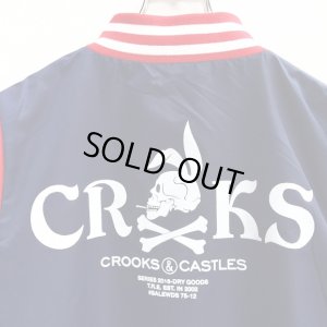 画像5: 【CROOKS&CASTLES】 THE PLAYER STADIUM JACKET (NAVY)