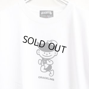 画像2: 【CRACKLIMB】 クラッ君 TEE (WHITE)