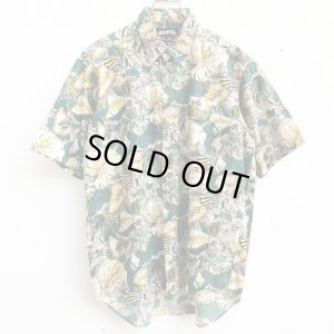 画像1: 【CRACKLIMB】 BOTANICAL PATTERN SHIRT (B/G)