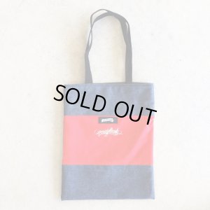 画像2: 【CRACKLIMB】TOTE BAG (RED/DNM)
