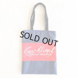 画像1: 【CRACKLIMB】TOTE BAG (RED/DNM)