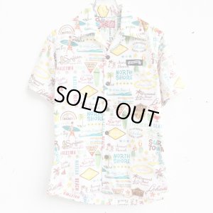 画像1: ALOHA CARTOON SHIRT (WHITE)