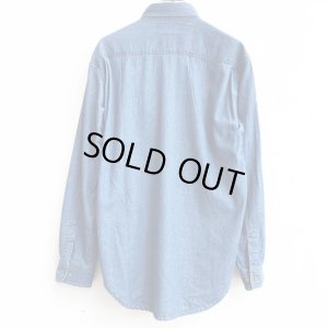 画像2: 【CRACKLIMB】'17 NEWFUNK LOGO DENIM SHIRT (LIGHT INDIGO)