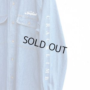 画像5: 【CRACKLIMB】'17 NEWFUNK LOGO DENIM SHIRT (LIGHT INDIGO)