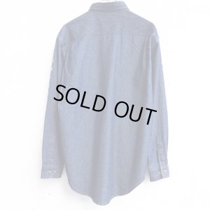 画像2: 【CRACKLIMB】'17 NEWFUNK LOGO DENIM SHIRT (INDIGO)