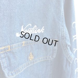 画像4: 【CRACKLIMB】'17 NEWFUNK LOGO DENIM SHIRT (LIGHT INDIGO)
