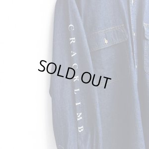 画像5: 【CRACKLIMB】'17 NEWFUNK LOGO DENIM SHIRT (INDIGO)