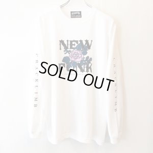 画像1: 【CRACKLIMB】FLOWER LONG TEE (WHITE)