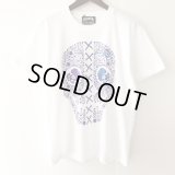 【CRACKLIMB】PAISLEY SKULL TEE (WHITE)