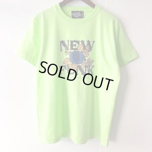 画像1: 【CRACKLIMB】FLOWER TEE (Lime Green)