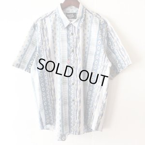 画像1: Bleu Marble Shirt / size: L