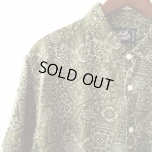 画像2: Green Paisley Shirt / size: XL