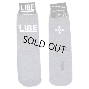 画像1: 【LIBE BRAND】BIG LOGO SOX (GRAY)