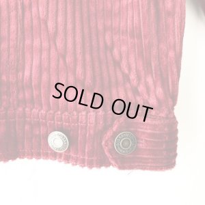 画像7: 【CRACKLIMB】THICK CODYROY JACKET (WINE)