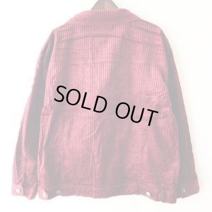 画像2: 【CRACKLIMB】THICK CODYROY JACKET (WINE)