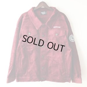 画像1: 【CRACKLIMB】THICK CODYROY JACKET (WINE)