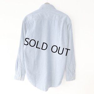 画像2: 【NEWFUNK】BOX LOGO DENIM SHIRT (LIGHT INDIGO)