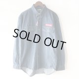 【NEWFUNK】BOX LOGO DENIM SHIRT (INDIGO)