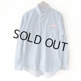 【NEWFUNK】BOX LOGO DENIM SHIRT (LIGHT INDIGO)