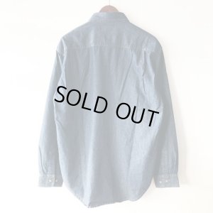 画像2: 【NEWFUNK】BOX LOGO DENIM SHIRT (INDIGO)