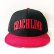 画像2: 【CRACKLIMB】ARCH CRACK SNAPBACK CAP (BLACK×RED) (2)