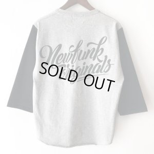 画像2: 【NEWFUNK】NEWFUNK ORIGINAL'S BASEBALL TEE (GRAY)