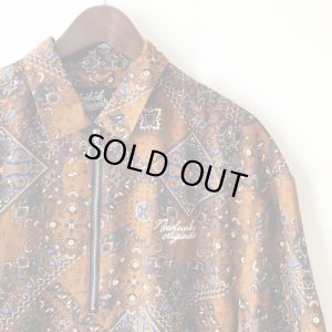 画像3: 【NEWFUNK】PAISLEY HALF ZIP SHIRT (BROWN)