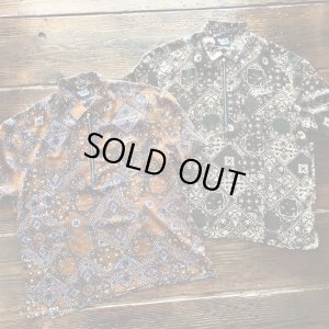 画像6: 【NEWFUNK】PAISLEY HALF ZIP SHIRT (BROWN)