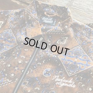 画像8: 【NEWFUNK】PAISLEY HALF ZIP SHIRT (BROWN)
