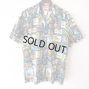 画像1: Pattern Shirt / Blue Aloha / size: L