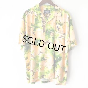 画像1: Pattern Shirt / Fruits Flower / size: XL