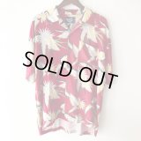 Pattern Shirt / Red Lesf / size: XL